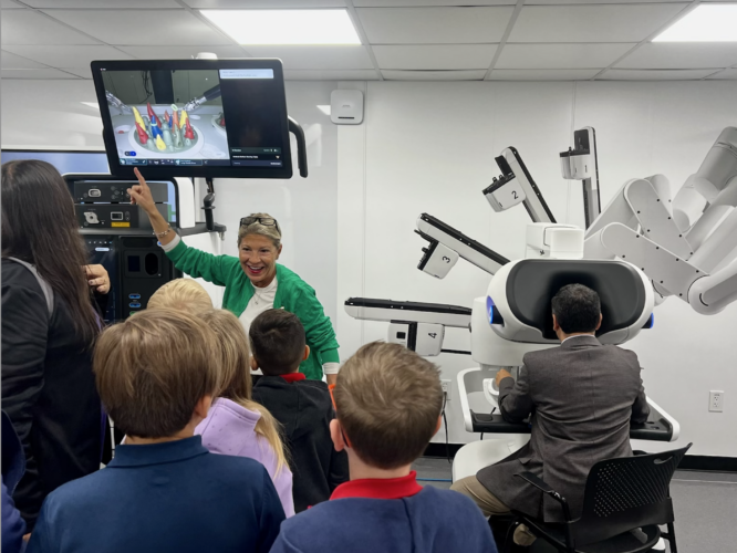 Oasis students visit robotics program at Lee Health